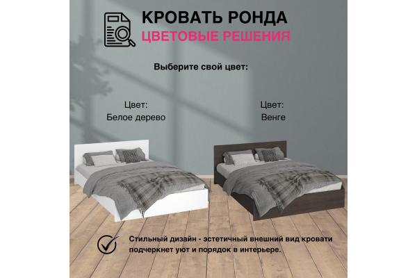 Кровать "РОНДА" 1,4*2,0 м (КР-140)
